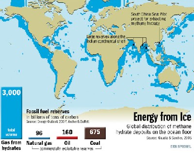 Global Distribution of Hydromethane / via Der Spiegel